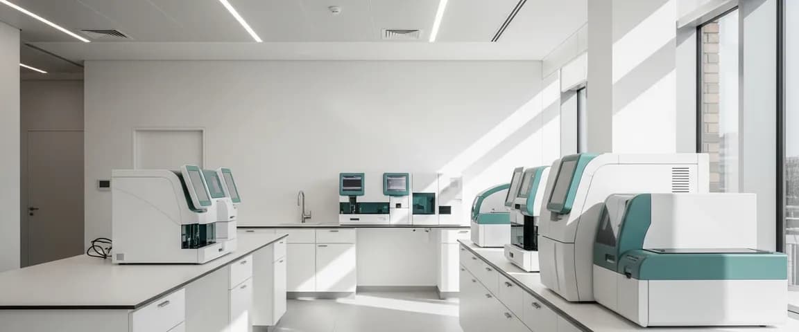 Interior of a modern Think Health diagnostic processing facility